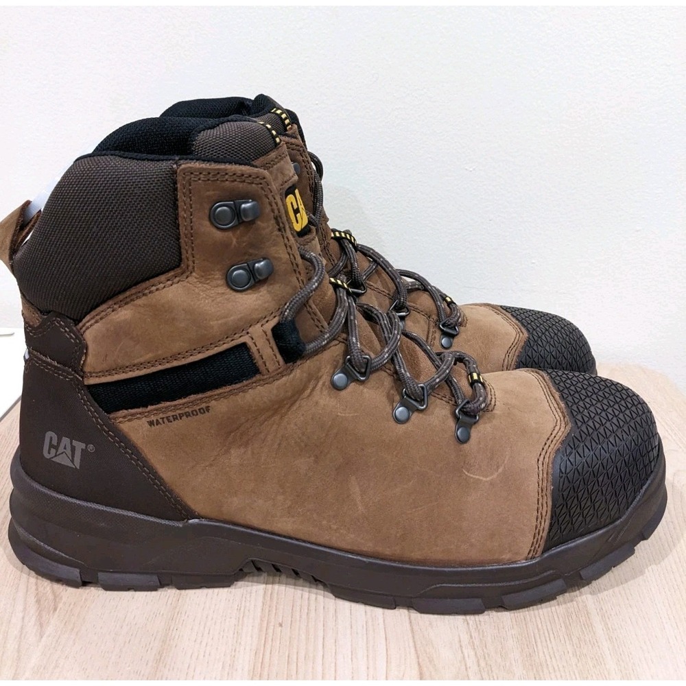 CAT Accomplice X Waterproof Steel Toe‎ Work Boot Men's Size 14 Brown Safety NEW